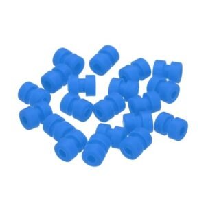 MECCANIXITY RC Helicopter Vibration Dampening Rubber Balls Pack of 20 Blue M2x5 6mm Shock Absorption Balls for F4 F7 Flight Controller Gimbal