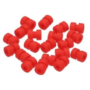 MECCANIXITY RC Anti Vibration Rubber Balls for Elite Models RC Planes Pack of 36 Red Rubber Damper Balls M2x5.6mm Shock Absorption Balls