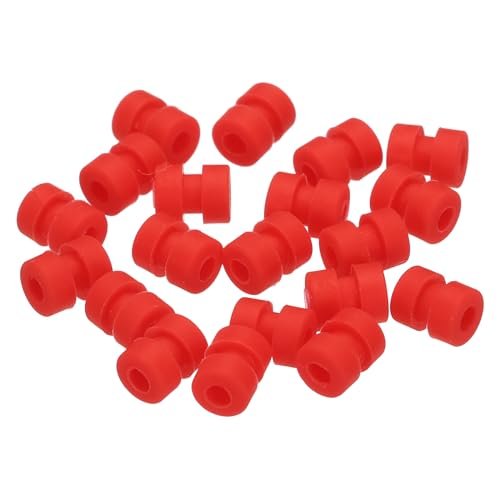 MECCANIXITY RC Anti Vibration Rubber Balls for Elite Models RC Planes Pack of 36 Red Rubber Damper Balls M2x5.6mm Shock Absorption Balls