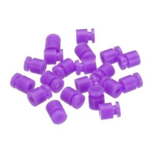 MECCANIXITY RC Anti Vibration Rubber Balls Shock Oil RC Compatible for F4 F7 Flight Controller Gimbal M2x6mm Dampers Pack of 20 Purple
