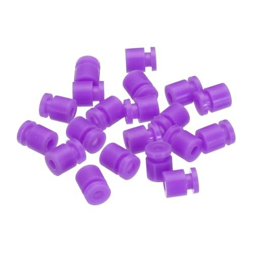 MECCANIXITY RC Anti Vibration Rubber Balls Shock Oil RC Compatible for F4 F7 Flight Controller Gimbal M2x6mm Dampers Pack of 20 Purple