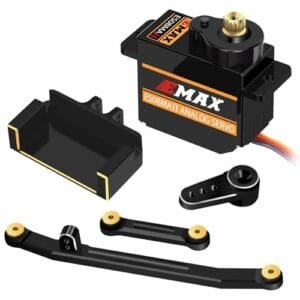OGRC 12g Servo EMAX Servo RC Steering Servo Upgrade Parts for 370z RC Car Black
