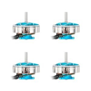 4PCS 1102 22000KV Brushless Motor for 75mm RC Whoop Racing Drone Quadcopter Blue Essential for Soldering RC Motor Leads