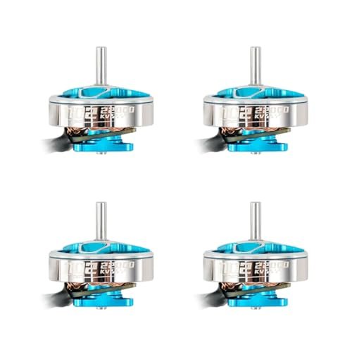 4PCS 1102 22000KV Brushless Motor for 75mm RC Whoop Racing Drone Quadcopter Blue Essential for Soldering RC Motor Leads