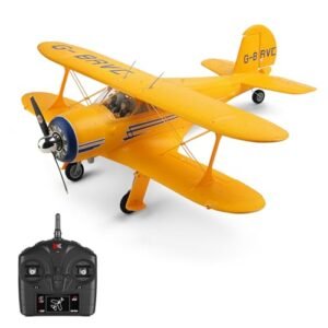 GoolRC WLtoys XK A300 Custom RC Aircraft 4 Channel Brushless Remote Control Airplane with 3D 6G Mode Easy to Fly Yellow