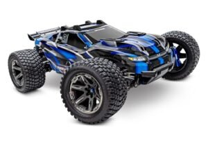 Traxxas Rustler 4x4 Ultimate VXL Blue 1/10 RTR RC Semi Trucks 67097 4