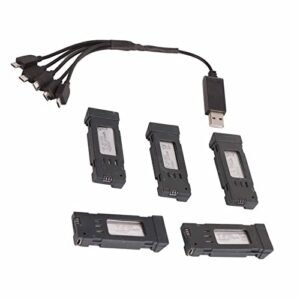 SUNFECILI RC Raminator Monster Truck 1 5 Scale High Performance Lithium Battery with 5 in 1 Charger Cable