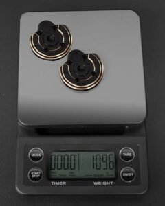 Pitbull RC Tires 1.9 for Axial SCX10 III and Capra 1.9 UTB High Performance Brass Portal Covers Weights Upgrade 2PCS Black