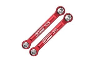 Arrma 1 18 Granite GROM MEGA 380 Brushed 4X4 Monster Truck ARA2102 Aluminum Front Steering Links Upgrade Parts Red Perfect for RC Monster Truck 4x4 Under 500