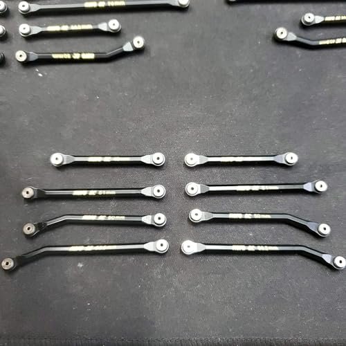 Mofo RC High Clearance Black Brass V2 4 Link Kit for SCX24 Jeep C10 Bronco