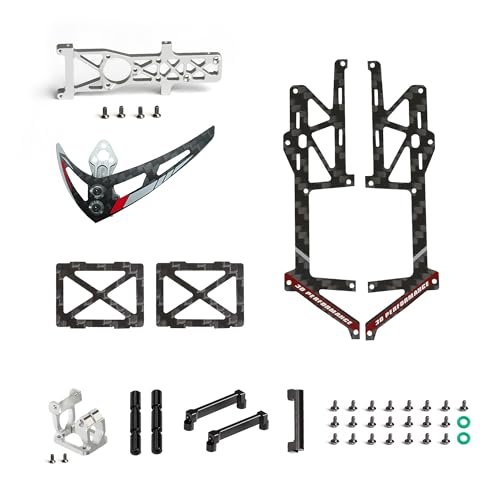Lexus RC F Carbon Fiber Parts Upgrade Kit Main Motor Mount Tail Boom Mount Tail Motor Mount Vertical Stabilizer Set Fuselage Left Right Carbon Fiber Board
