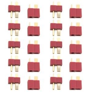 Ruiwaer 10 Pairs Plug Connectors Deans Style Male and Female Connectors Deans T-Plug Style Connectors Male Female for RC LiPo Battery ESC Motor Eflite HPI ParkZone