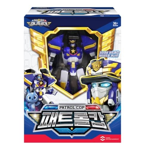 Hwasooboon Mini Force Season 6 Strongest Police Patrol Cop Robot Toy with RC American Force Wheels