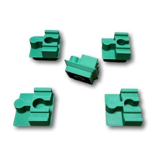 SpeedFreakCNC RC Oval Track Compatible 5pc Duplo Bricks to Brio Wooden Train Track Adapter Set Green