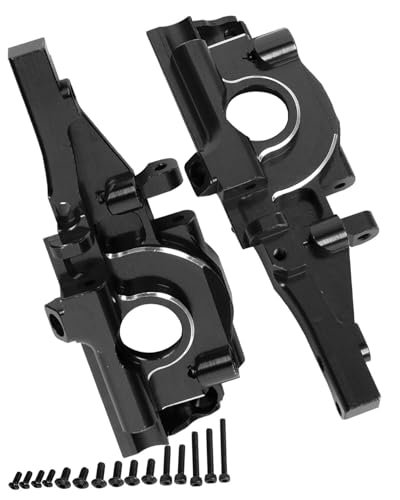 HopsupRC Aluminum Rear Bulkhead Gearbox Upgrade for 1/16 Mini E Revo Slash Summit RC Car with 1/16 RC Drift Tires Compatibility