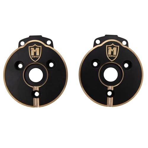 MEUS Racing Front Brass Portal Covers 77g Each for Enhanced Stability 1/10 RC Shock Covers Compatible with MEUS Nylon Portal Axle SCX10 SCX10 II