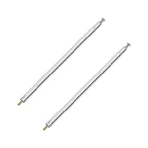 Micro Traders 2PCS M3 Thread 7 Sections Telescopic Antenna Megalodon RC Car Remote Replacement Stretched Length 730mm