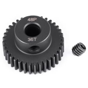 BRKRC Steel 5mm Bore 48P 30T 39T Pinion Gear for 1/5 Scale RC Nascar 3.175mm 5mm Shaft Brushless Brush Motor 36T