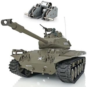 POCO DIVO Scott Scale RC Walker Bulldog M41A3 US Tank 1/16 Scale RTR RC Military Vehicle with Steel Gearbox and IR Combat