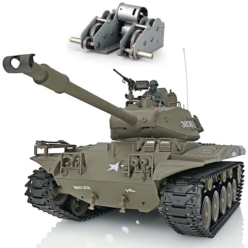 POCO DIVO Scott Scale RC Walker Bulldog M41A3 US Tank 1/16 Scale RTR RC Military Vehicle with Steel Gearbox and IR Combat