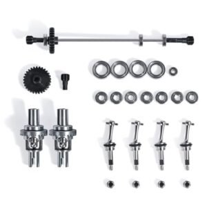 WLtoys 1 28 Scale RC Car Parts Storage Metal Upgrade Drive Shaft Driving Gear Differential Set for K969 K979 K989 K999 P929 P939 Models