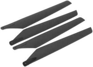 Calsgkspray 4Pcs Black Carbon Fiber Main Blades for LAMA V3 RC Helicopter Walkera 5 8 AH6 Remote App Controlled Vehicles