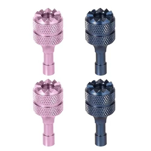 DJI Mini 3 Pro 4 Pro Control Sticks 4pcs Detachable Aluminum Alloy Drone Joysticks RC Lowrider Accessories for DJI Mini 3 Mini 3 Pro Mini 4 Pro Air 3 Mavic 3 Pro RC RC 2 Remote Controller Replacement Blue Pink