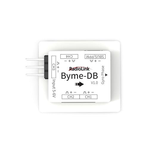 Radiolink Byme DB Flight Controller RC Plane 3 Axis Gyro Stabilizer with 4 CH 3 Flight Modes for Delta Wing Paper Plane J10 SU27 F22