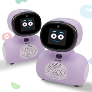 MIKO Mini Twin Pack (Purple): AI-Enhanced Intelligent Robot Designed for Children|Fosters STEM Learning & Education|Interactive Bot Equipped with Coding|Ideal Gift for Boys & Girls of Ages 5-12