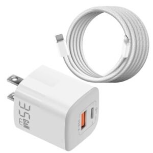 LYONGTECH RC Willey Wall Art Inspired 35W Dual Ports USB C Charger with 6.6ft Cable for DJI Drones and Accessories
