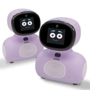 MIKO Mini Twin Pack (Purple) Max 1 Year : AI-Enhanced Intelligent Robot Designed for Children| Fosters STEM Learning & Education| Ideal Gift for Boys & Girls of Ages 5-12