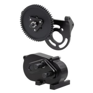 FACCNOY LCG Metal Prefixal Gearbox RC 550 Motor Upgrade with 30% Overdrive Gear for 1/10 RC Crawler SCX10 I II 90046 Capra LCG Chassis