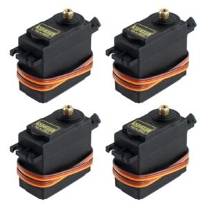 Hosyond 4Pack MG995 Digital RC Servo Motors Metal Gears High Torque for RC Stealth Speed Boat Robot Helicopter