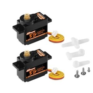 DSPOWER RC Helicopter Shirts 2PCS 5g Micro Digital Servo with Metal Gears and Coreless Motor for Enhanced Performance