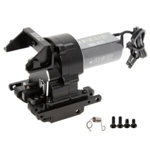 MEUS RACING TRX4M Transmission and Motor Dual Speed 15.7 1 56.6 1 for TRAXXAS TRX4M Defender Bronco K10 F150 1/18 RC Crawlers Upgrade Parts Black RC Motor Parts