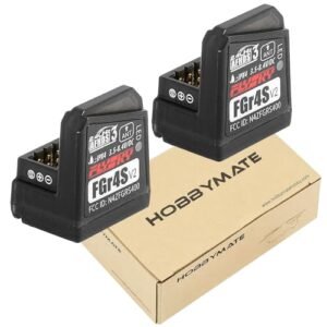 HOBBYMATE Flysky FGr4s V2 Receiver Pack of 2 Embracing the Future of RC Car Trends with Noble NB4 and Pro Transmitter Compatibility