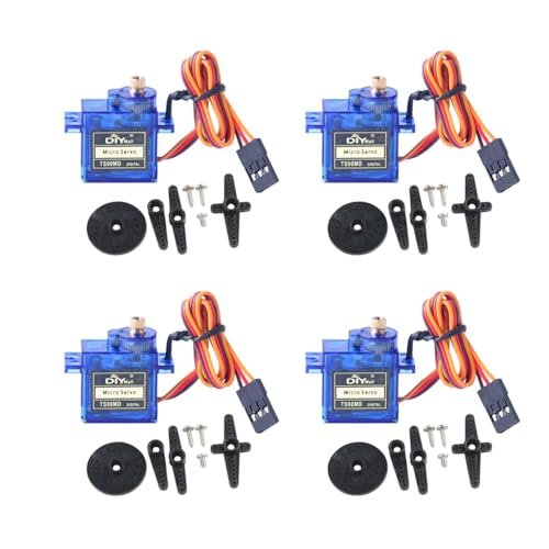 Benzine RC Car TS90MD 9g Micro Digital Servo Full Metal Gear 360 Degree Continuous Rotation Pack of 4pcs