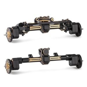 HooCrawler Ford Transit RC Body Upgrade Kit with Brass Axle and Heavy Weights for Axial 1/24 SCX24 Crawler