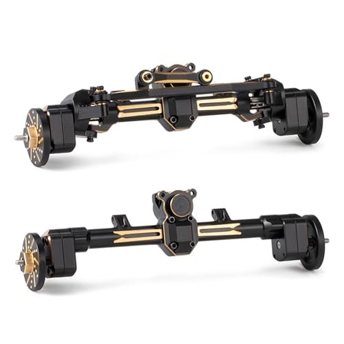 HooCrawler Ford Transit RC Body Upgrade Kit with Brass Axle and Heavy Weights for Axial 1/24 SCX24 Crawler