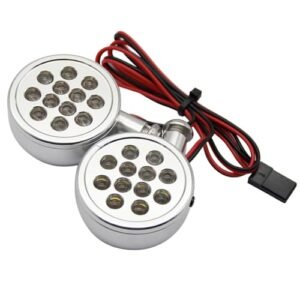FLMLF CNC Alloy LED Light Set Silver for 1 5 Hpi RV KM Baja 5B 5T 5SC KM 55 RC Parts