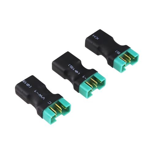 OliYin 3pcs Male MPX to Female T Plug Connector Adapter for RC Lipo Battery Pack of 3 Perfect for RC Willey Bookshelf Enthusiasts