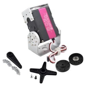 HOOYIJ 60KG Digital RC Servo for Bumblebee RC Truck High Torque Stainless Steel Full Metal Gear Motor with U Mount Brackets