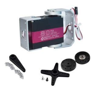 HOOYIJ RDS5180 80KG Dual Shafts Digital RC Servo High Voltage 8.4V High Torque Stainless Steel Metal Gear for RC Willey Revenue