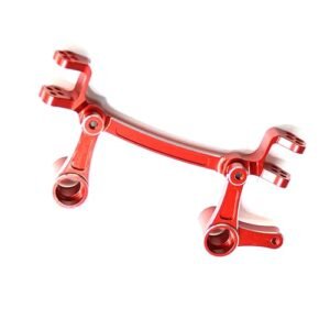 Mesimsple Twister Bell 47 RC Helicopter Alloy Mojave 4S Steering Bellcrank Servo Saver ARA340200 for Arrma 1/8 Mojave 4X4 4S BLX Upgrades Parts Red