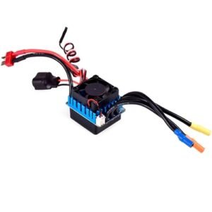 NATEFEMIN 45A Brushless ESC Electric Speed Controller for RC Pan Car Rubber Tires WLtoys 144010 124016 124019 1 12 Scale