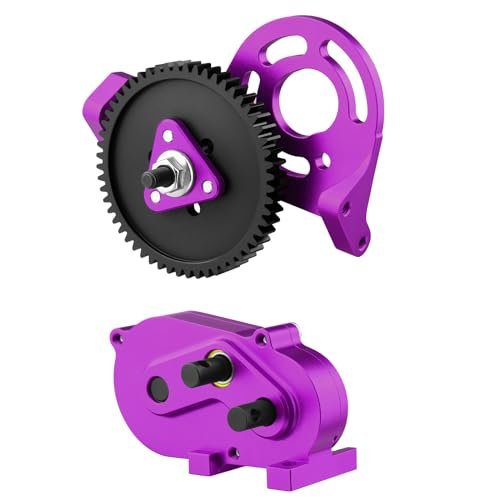 Sullivan RC Starter Parts RCXXX LCG Prefixal Transmission Gearbox 30 Overdrive for 1/10 RC Crawler SCX10 I II 90046 Capra TRX4 Upgrade Purple
