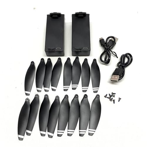 DAYUDDRICAR Retro RC Body Shells Drone Battery Kit LS38 7.4V 2000mAh Lipo Battery with USB Charger and Propeller Blades