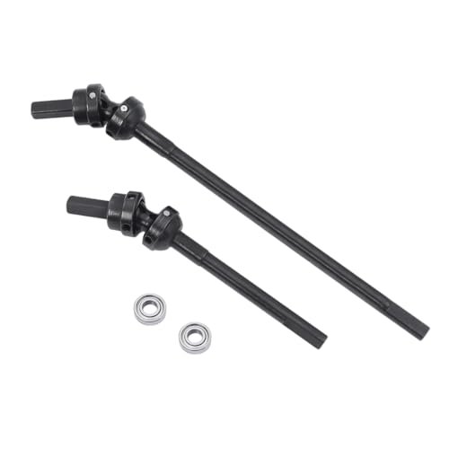 FACCNOY 2Pcs Steel Front Drive Shaft CVD Constant Velocity Three Joint Shaft for 1/10 Axial Capra 1 9 UTB Buggy F9 Offset Portal Axle RC Crawler Upgrades Compatible with 9mm Offset RC Wheels