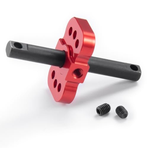 WEFEINO Aluminum Differential Locker Spool Upgrade Parts for Custom RC Truck 1/10 2WD Traxxas Slash Rustler Stampede VXL Bandit Red