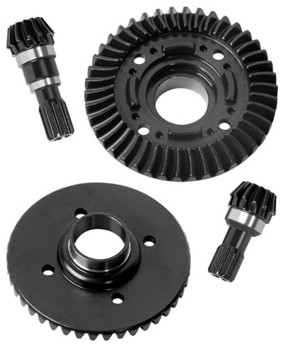 RCMYou Lebron James Topps Chrome RC Front Rear 42T Spiral Cut Differential 13T Pinion Gear Upgrade Part for 1/5 XMAXX X MAXX 6S 8S 7779 7777 7778 7790 Hard Chrome Steel Spiral Cut Differential